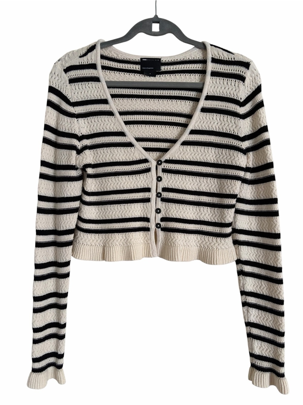 Asos Design lightweight knit cropped cardigan